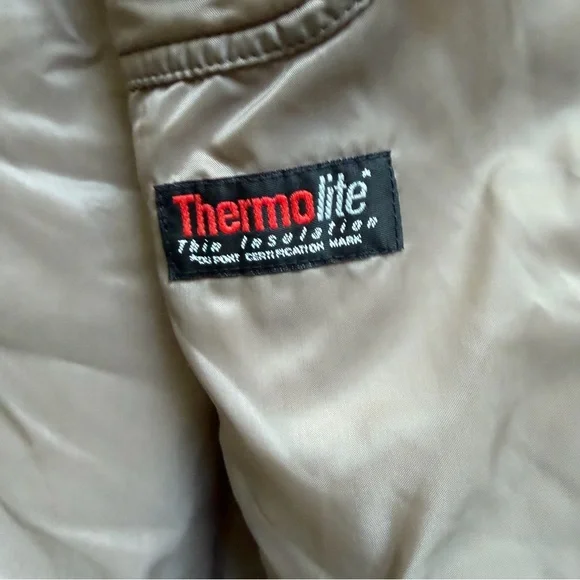 Vintage Worthington Petite Timeless Khaki Trench Coat - Picture 4 of 8